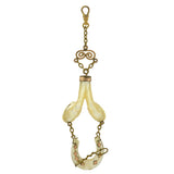 Victorian Mother of Pearl Horseshoe & Hooves Fob Pendant