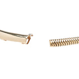 Retro 14k Gold Diamond + Ruby Gooseneck Chain Necklace