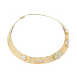 Estate 14k Opal Collar Style Choker Necklace