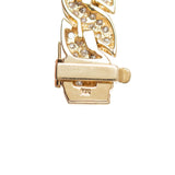Estate 14k Yellow Gold Pavé Diamond Link Bracelet 5.0ctw