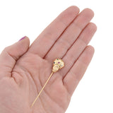 Late Victorian 14kt Gemstone Fortune Teller Stick Pin