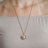 Vintage 9kt/Sterling Masonic Orb Folding Cross Pendant