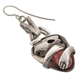 Vintage Signed Mexican Sterling Figural Earrings