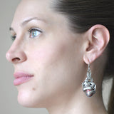 Vintage Signed Mexican Sterling Figural Earrings