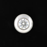 Estate Platinum Round Brilliant Diamond Stud Earrings 1.50ctw