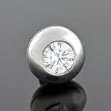 Estate Platinum Round Brilliant Diamond Stud Earrings 1.50ctw