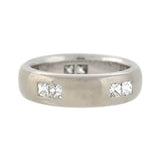 Estate 18kt French Cut Diamond Wide Band Ring 1.00ctw