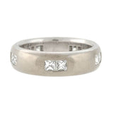Estate 18kt French Cut Diamond Wide Band Ring 1.00ctw