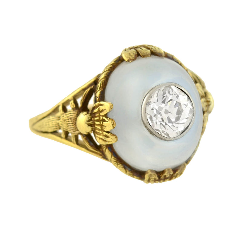 Moonstone on sale dragonfly ring