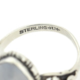 UNCAS MFG. CO. Arts & Crafts Sterling + Moonstone Ring