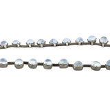 Art Deco Sterling Silver + Moonstone Multi-Drop Necklace