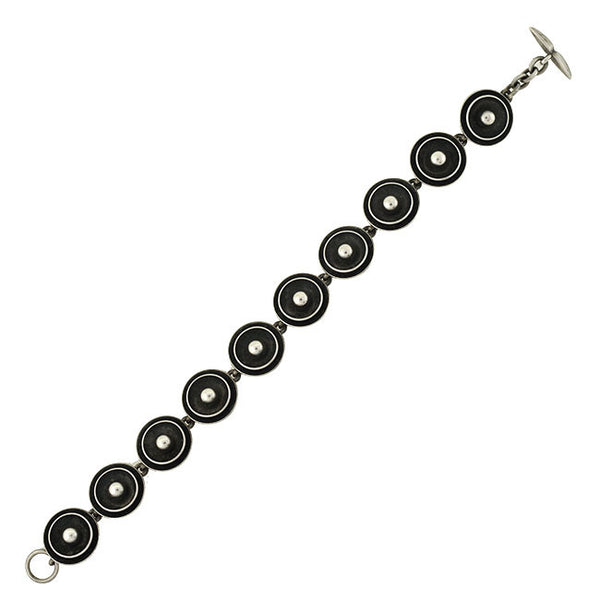 NEILS ERIK FROM Modernist Denmark Sterling Beadwork Link Bracelet