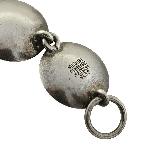 NEILS ERIK FROM Modernist Denmark Sterling Beadwork Link Bracelet