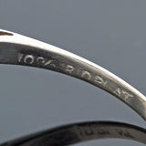 Late Art Deco Platinum Diamond Engagement Ring 6.29ctw