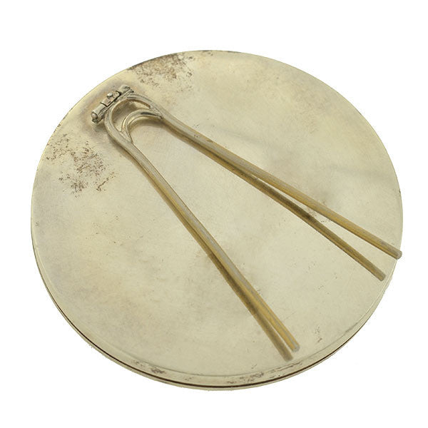 Victorian 9kt Natural Pearl Picture Frame 2.5" Diameter