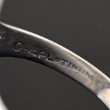 Edwardian Platinum Pavé Diamond Navette Ring 1.30ctw
