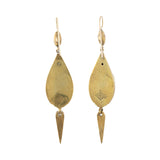 Victorian 9kt, Onyx + Pearl Dangle Earrings