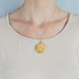 Victorian 14kt Double Sided Locket with Engraved Initials