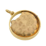 Vintage 14kt Enameled Equestrian Fox Hunt Pendant
