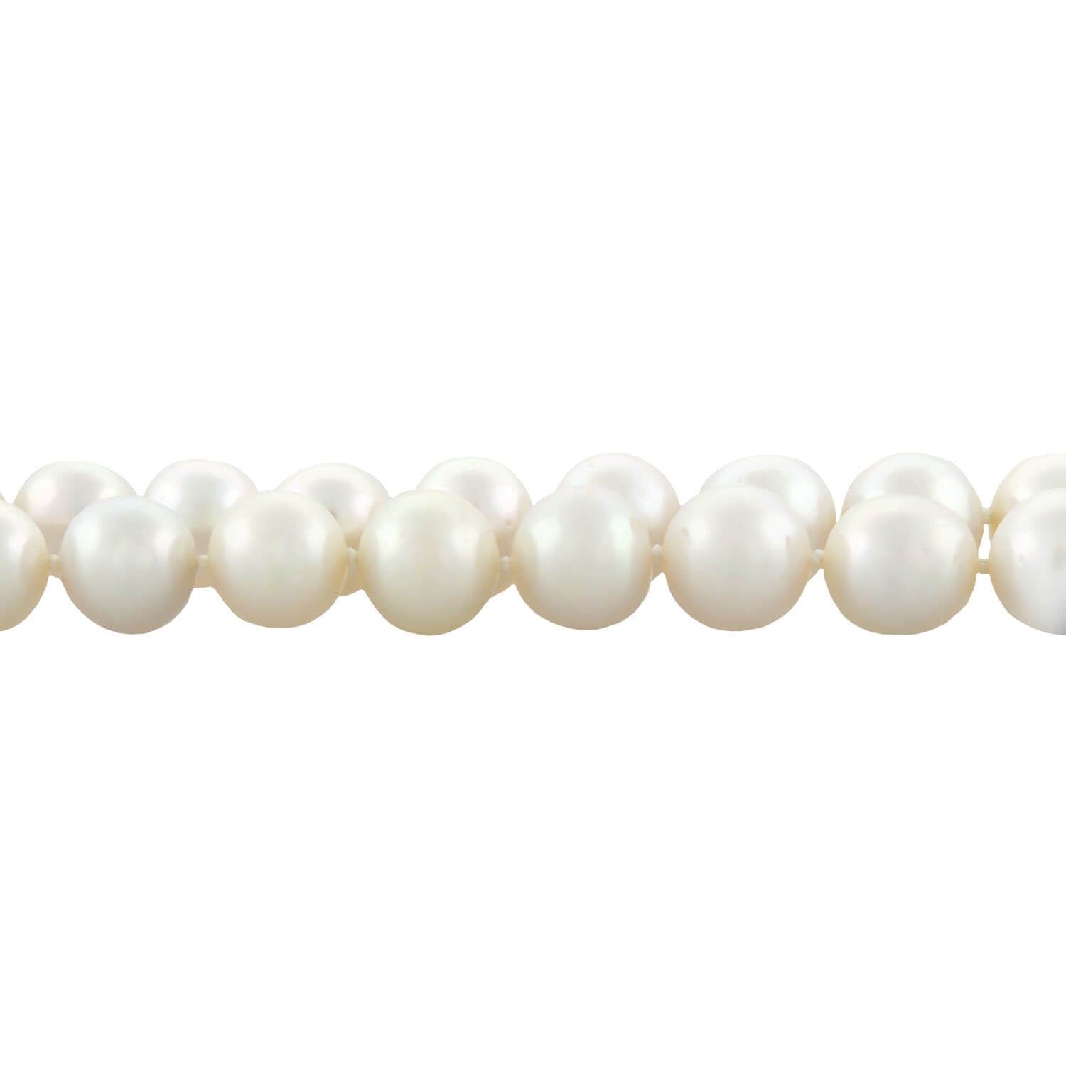 Edwardian South Sea Pearl Necklace with Diamond + Ruby Clasp