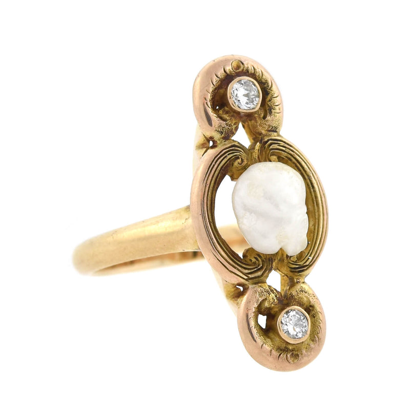 Buy Pearl Ring, Natural Pearl Ring, Opal Ring, Natural Opal, June  Birthstone, October Birthstone, Vintage Pearl Ring, White Pearl Ring, Pearl  Online in India - Etsy