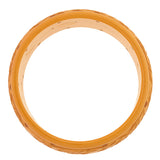 Retro Heavy Carved Bakelite Wide Bangle Bracelet