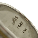 Estate Platinum/18kt "Braided" Mixed Metals Band