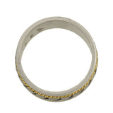Estate Platinum/18kt "Braided" Mixed Metals Band