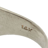 Estate Platinum & Diamond 3-Stone Triple Stacked Band