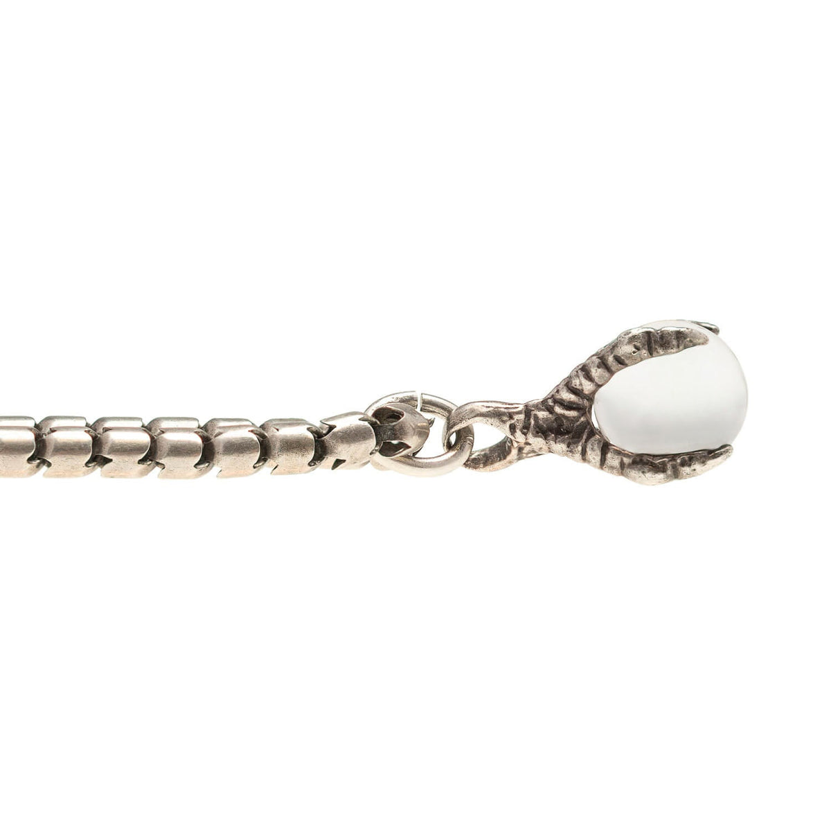 Victorian Sterling Pools of Light Claw Pendant Necklace