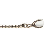 Victorian Sterling Pools of Light Claw Pendant Necklace