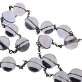 Art Deco Sterling Lavender "Pools of Light" Necklace