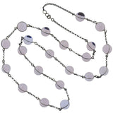 Art Deco Sterling Lavender "Pools of Light" Necklace
