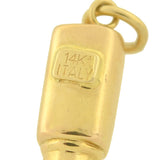 Vintage 14kt Enamel Red Lipstick Charm