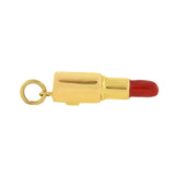 Vintage 14kt Enamel Red Lipstick Charm