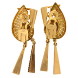 Retro 18kt Mixed Metals Diamond Earrings