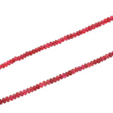 Estate 14kt Faceted Rubellite Bead 2-Strand Necklace