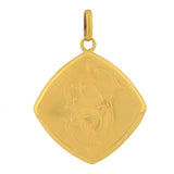 Victorian 14kt Yellow Gold Ruby & Diamond Locket