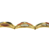 Victorian Silver Gilt Scottish Agate Link Bracelet