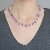 Late Victorian Seed Pearl & Amethyst Necklace