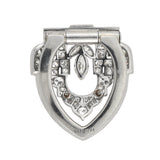 YARD Art Deco Platinum Diamond Encrusted Fur Clip 1.25ctw