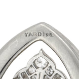 YARD Art Deco Platinum Diamond Encrusted Fur Clip 1.25ctw