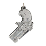 Victorian Silver Plated Pistol Pocketknife Fob