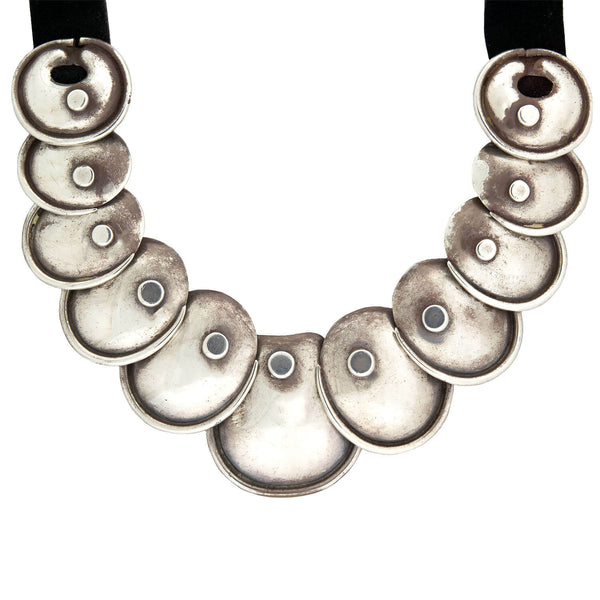HECTOR AGUILAR for TAXCO Vintage Sterling Silver Armadillo Necklace