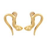 LALAOUNIS Estate 18k Gold Abstract Snake Earrings