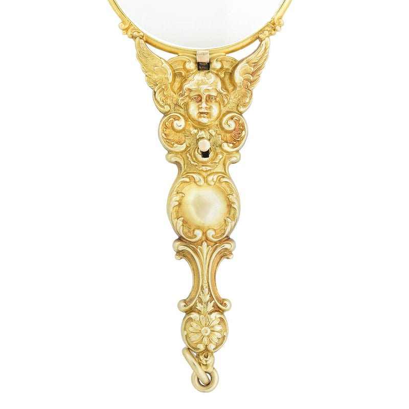 Art Nouveau 14kt Expandable Lorgnette Glasses