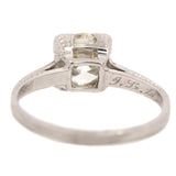 Art Deco Platinum & Diamond Engagement Ring 1.14ct