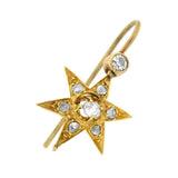 Victorian Petite 14kt Diamond Star Earrings