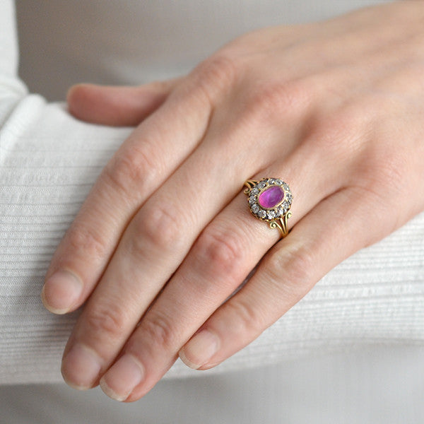 Star Pink Sapphire Ring