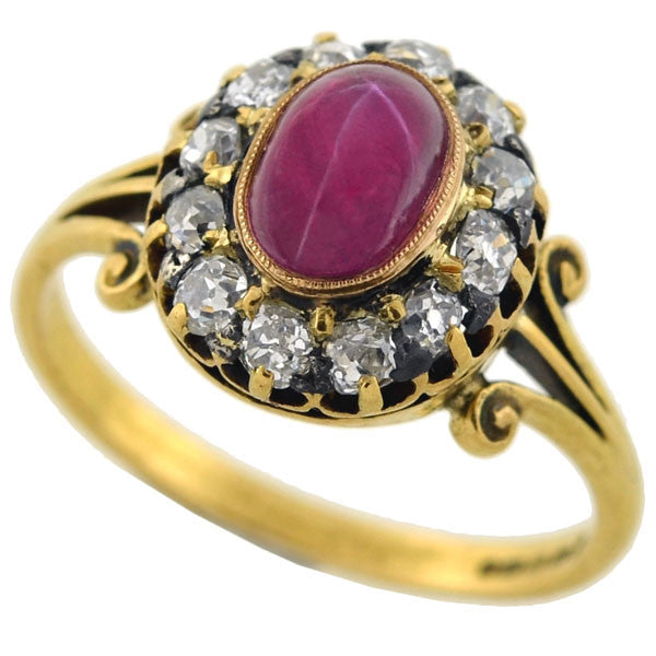Lindy Star Sapphire Ring Lab Created Pink Lindy Star Sapphire Ring Bridal  Ring | eBay